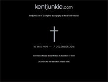 Tablet Screenshot of kentjunkie.com